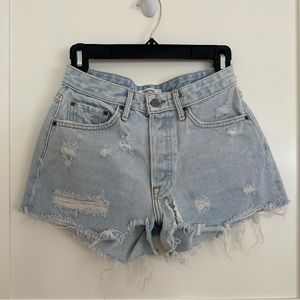Grlfrnd denim Helena Shorts, size 25